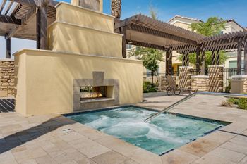 Hot Tub at Bella Victoria Apartments in Mesa Arizona January 2021